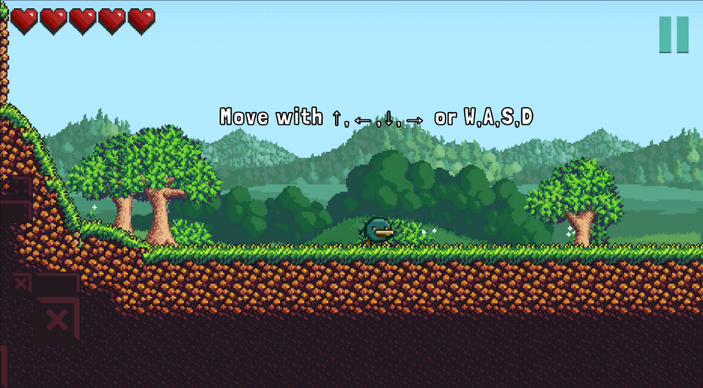 ManyFall Screenshot - Movement tutorial